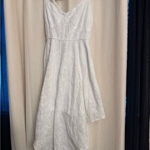 Francesca's Collections Asymmetrical White Dress